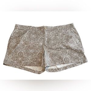 Old Navy Taupe White Floral Pattern Shorts Women’s Plus Size 20